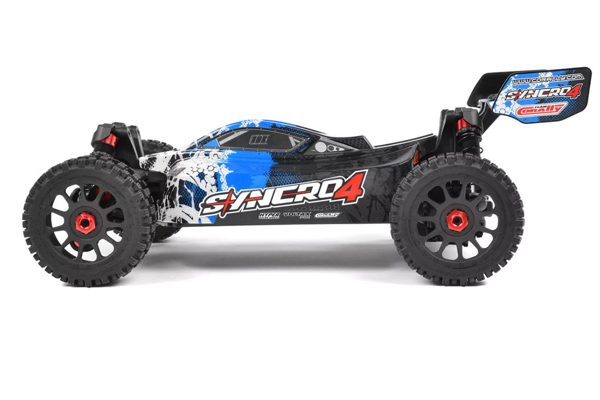 Corally Syncro - 4 1/8 Scale 4S Brushless 4WD Off-Road Buggy RTR (Blue) | RC Vehicle