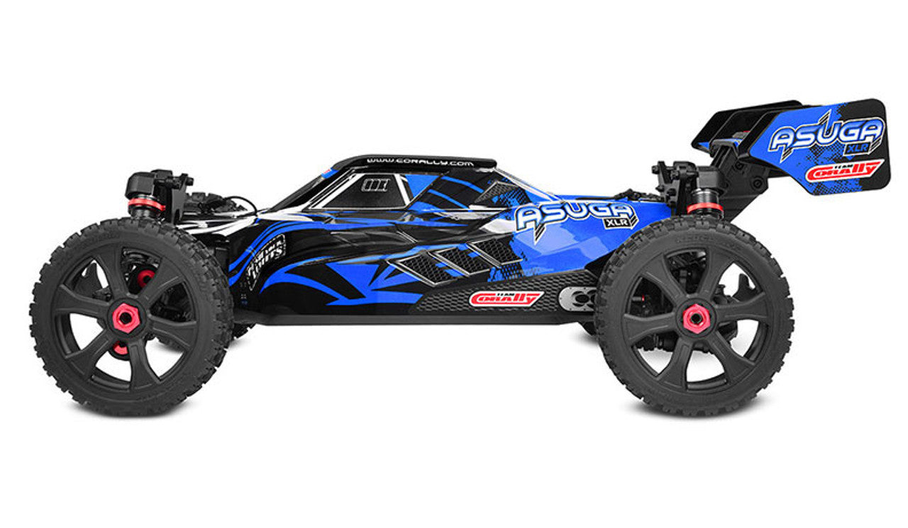 Corally Asuga XLR 6S Roller 4WD 1/7 Scale Buggy Kit (Blue) | RC Vehicle