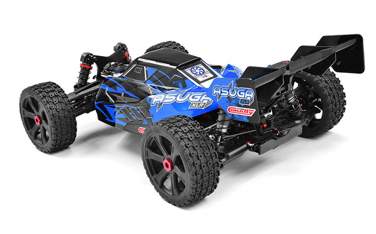 Corally Asuga XLR 6S Roller 4WD 1/7 Scale Buggy Kit (Blue) | RC Vehicle