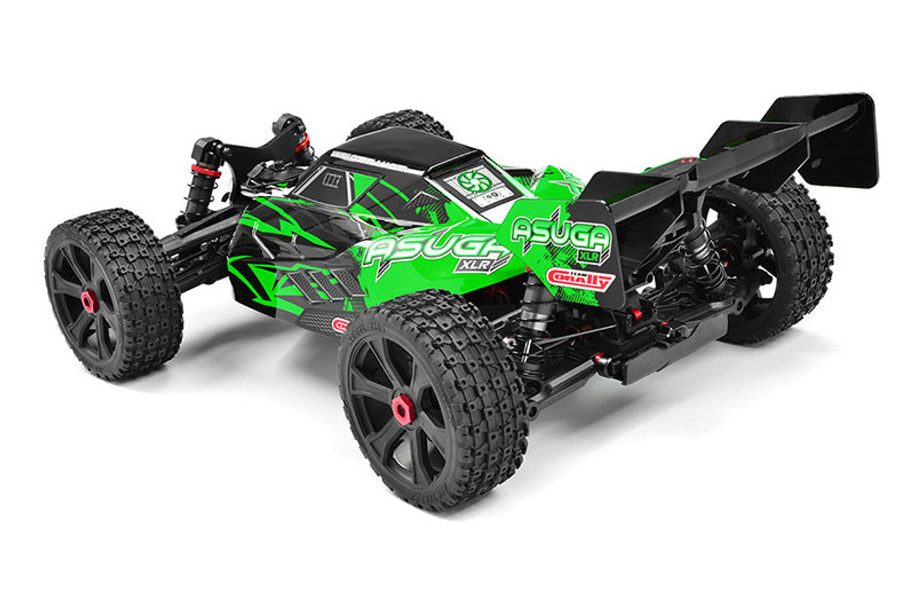 Corally Asuga XLR 6S Roller 4WD 1/7 Scale Buggy Kit (Green) | RC Vehicle