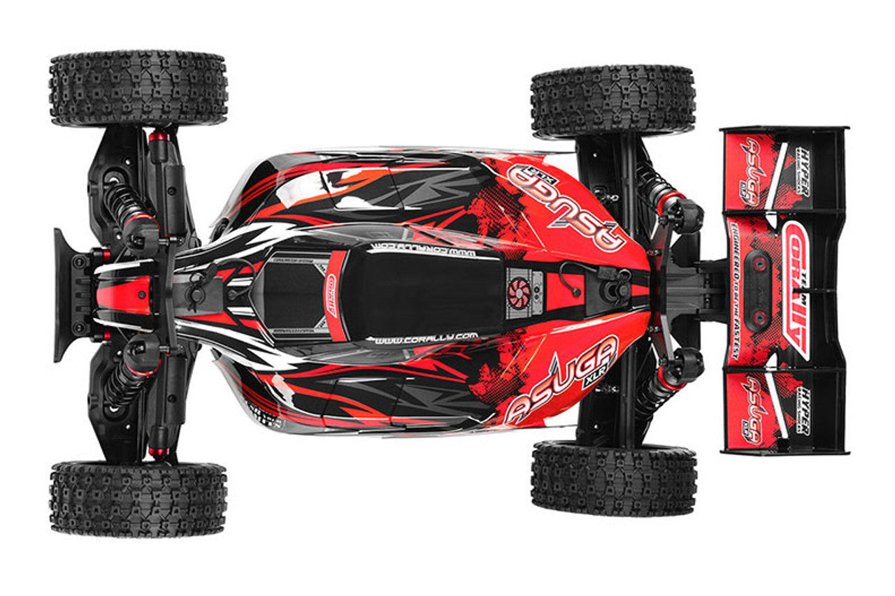 Corally Asuga XLR 6S Roller 1/7 Scale 4WD Off-Road Buggy (Red) | RC Vehicle