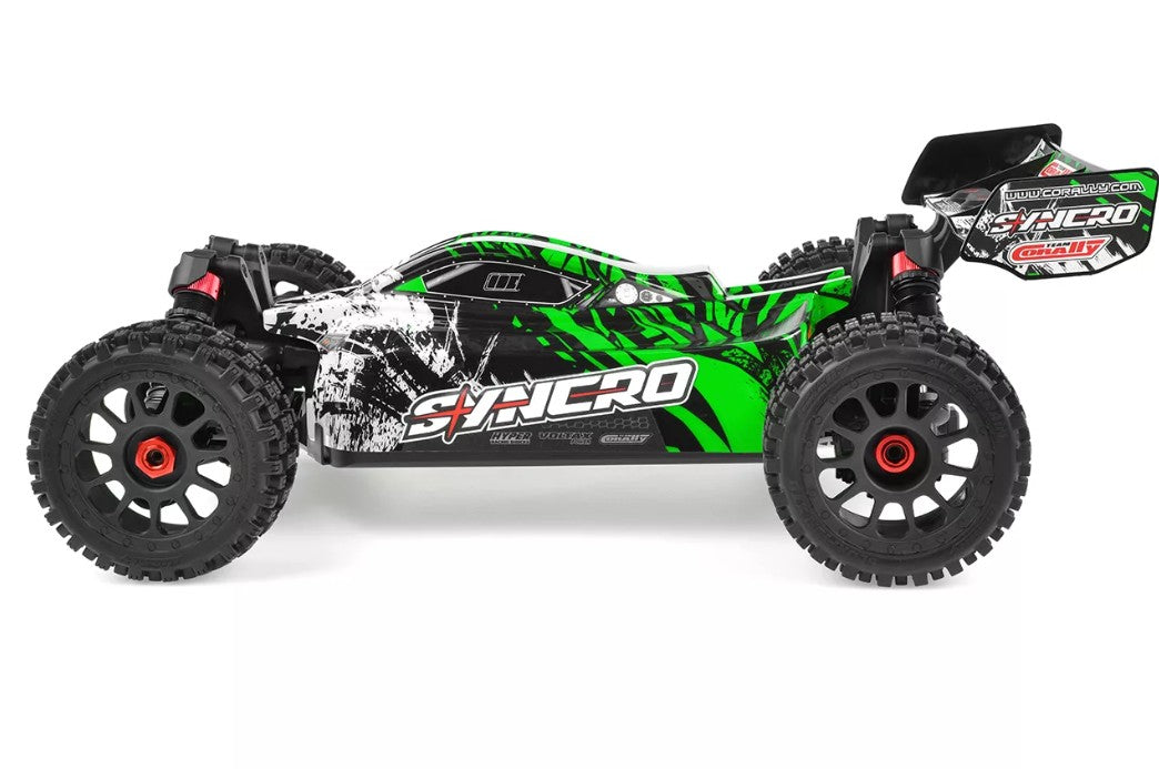 Corally Syncro 2WD 1/8 3-4S Brushless Off-Road Buggy RTR (Green) | RC Vehicle