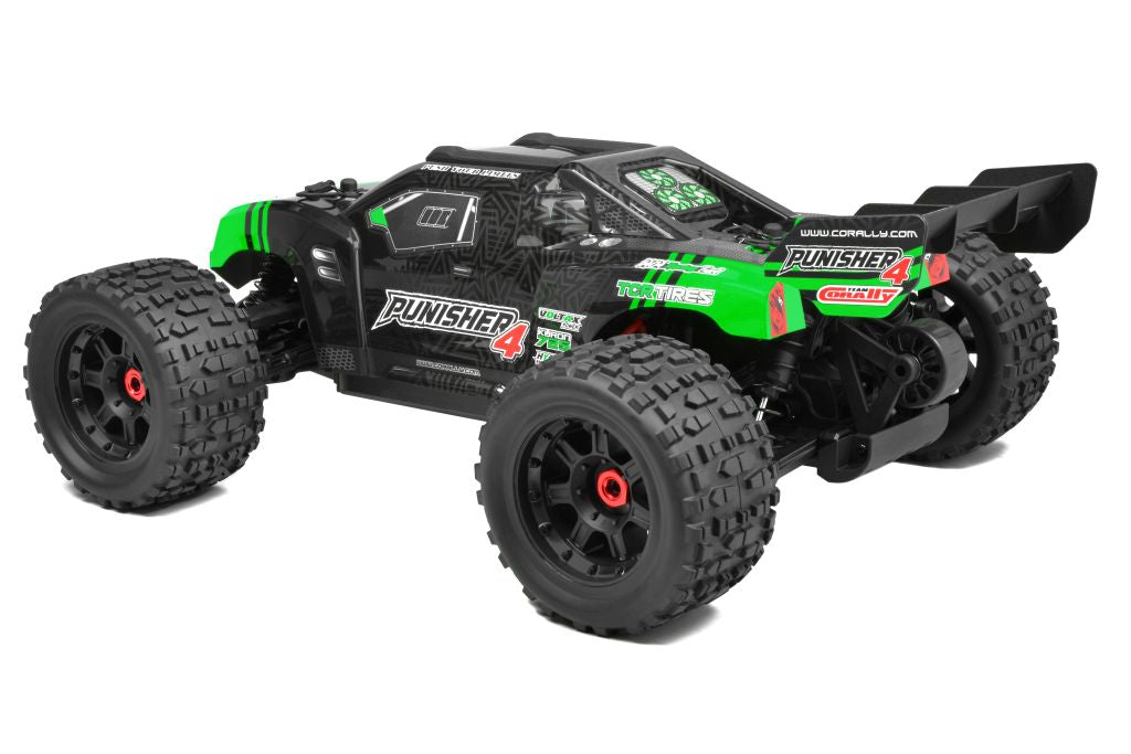Corally Punisher 4S 1/10 Monster Truck 4WD RTR - Green | RC Vehicle