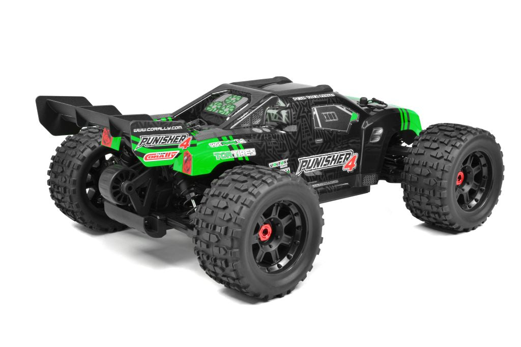 Corally Punisher 4S 1/10 Monster Truck 4WD RTR - Green | RC Vehicle