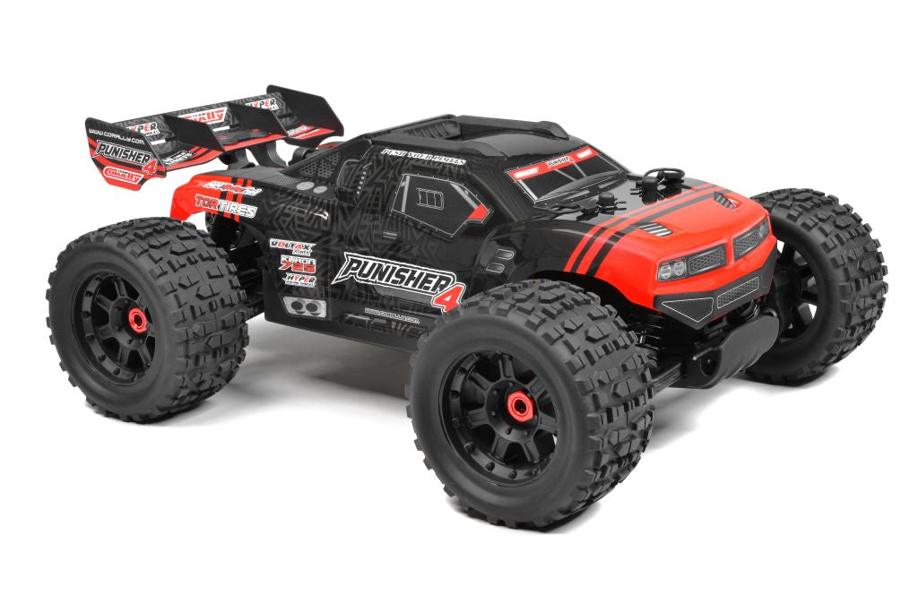 Corally Punisher 4S 1/10 Monster Truck 4WD RTR, Red 00292-R