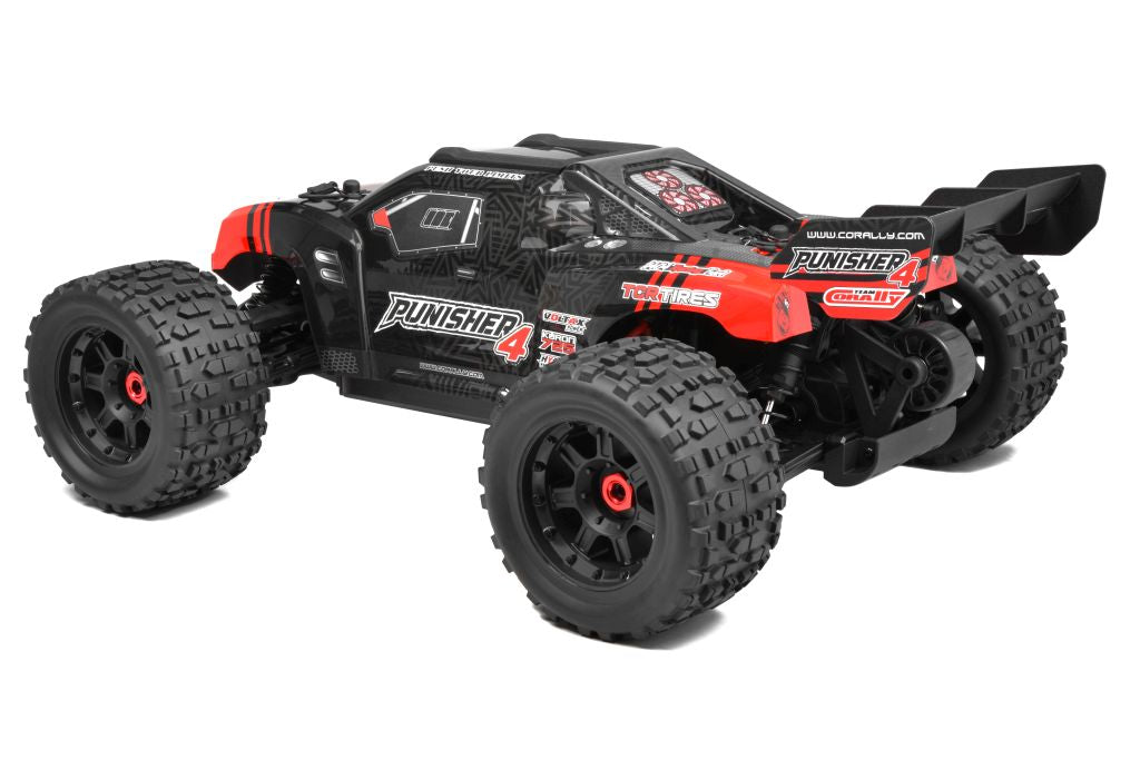 Corally Punisher 4S 1/10 Monster Truck 4WD RTR, Red 00292-R