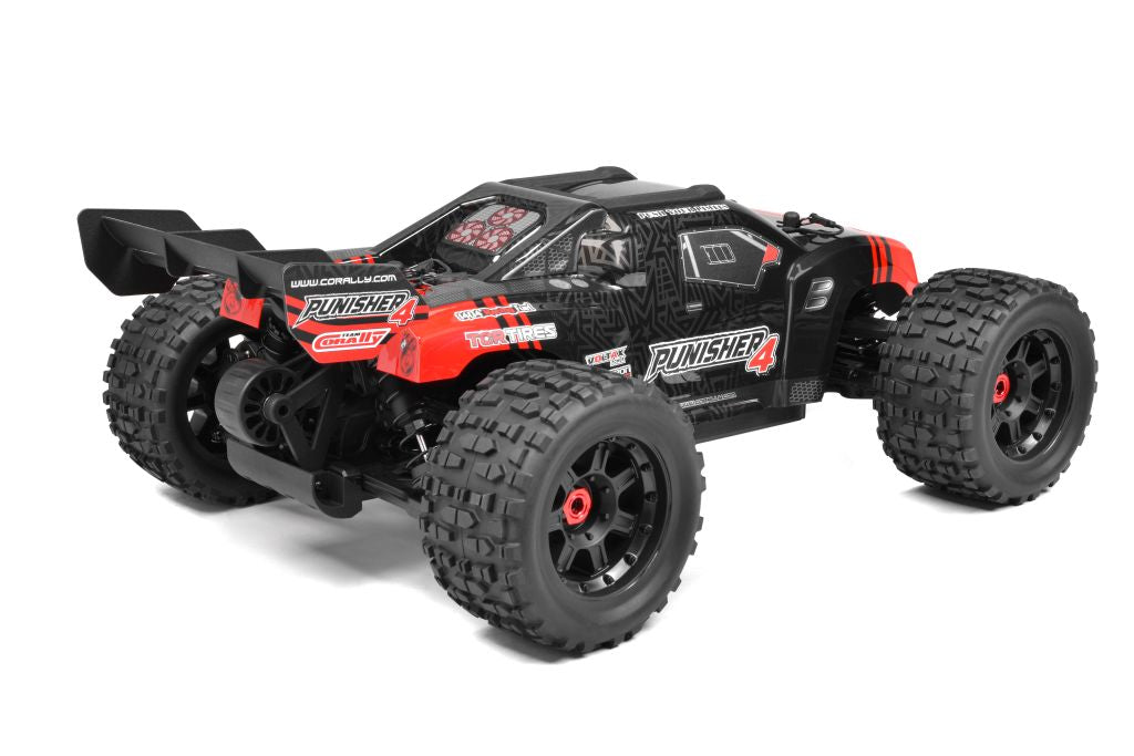 Corally Punisher 4S 1/10 Monster Truck 4WD RTR, Red 00292-R