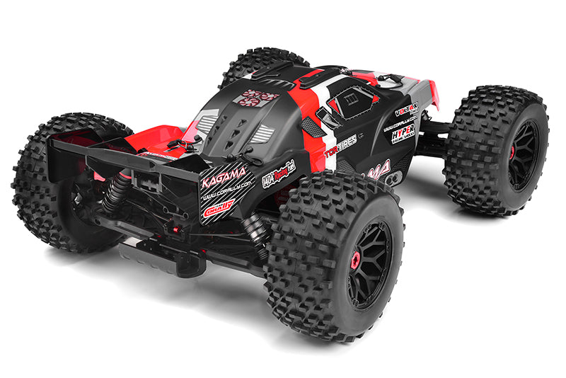 Corally Kagama XP 6S 1/8 Scale 4WD Monster Truck Roller Chassis (Red) | RC Vehicle