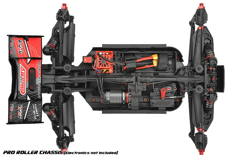 Corally Kagama XP 6S 1/8 Scale 4WD Monster Truck Roller Chassis (Red) | RC Vehicle