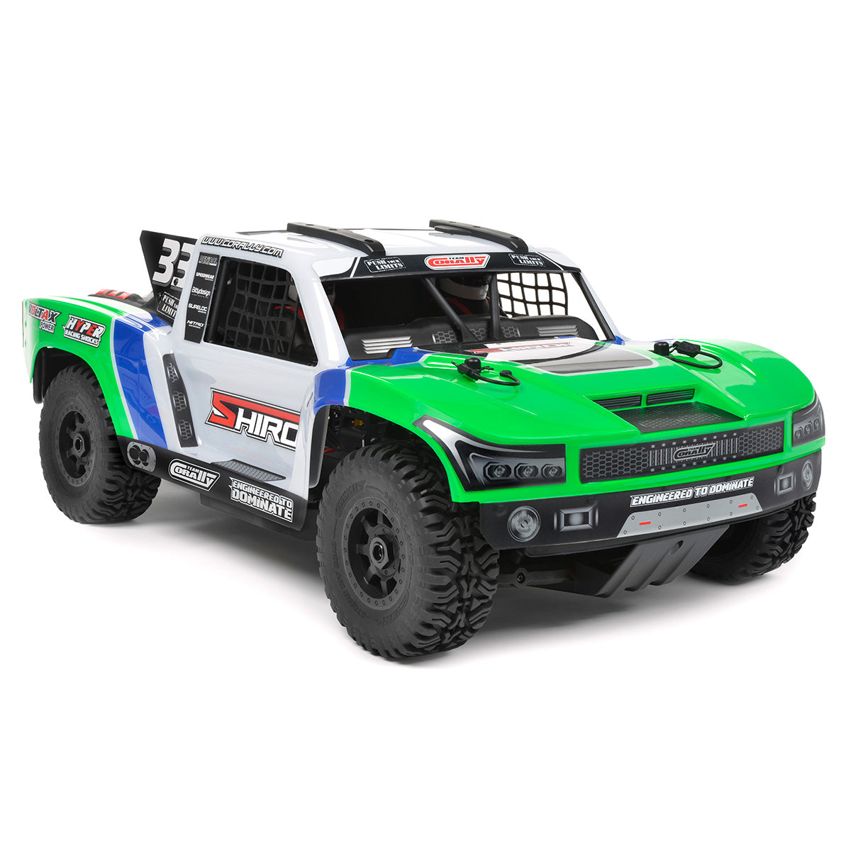 Corally Shiroi XP6 1/8 6S Short Course Truck – Roller (Green) 00478‑G