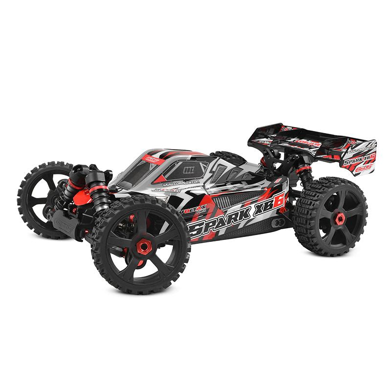Team Corally Spark XB6 1/8 6S 4WD Basher Buggy Roller Chassis Red