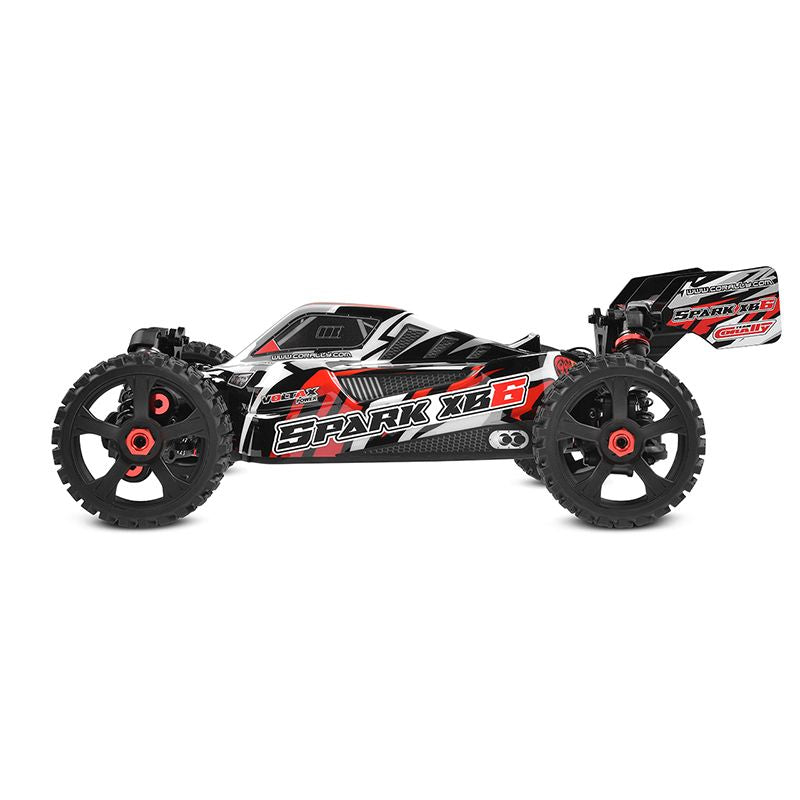 Corally Spark XB6 1/8 Scale 6S 4WD Basher Buggy Roller Chassis (Red) | RC Vehicle
