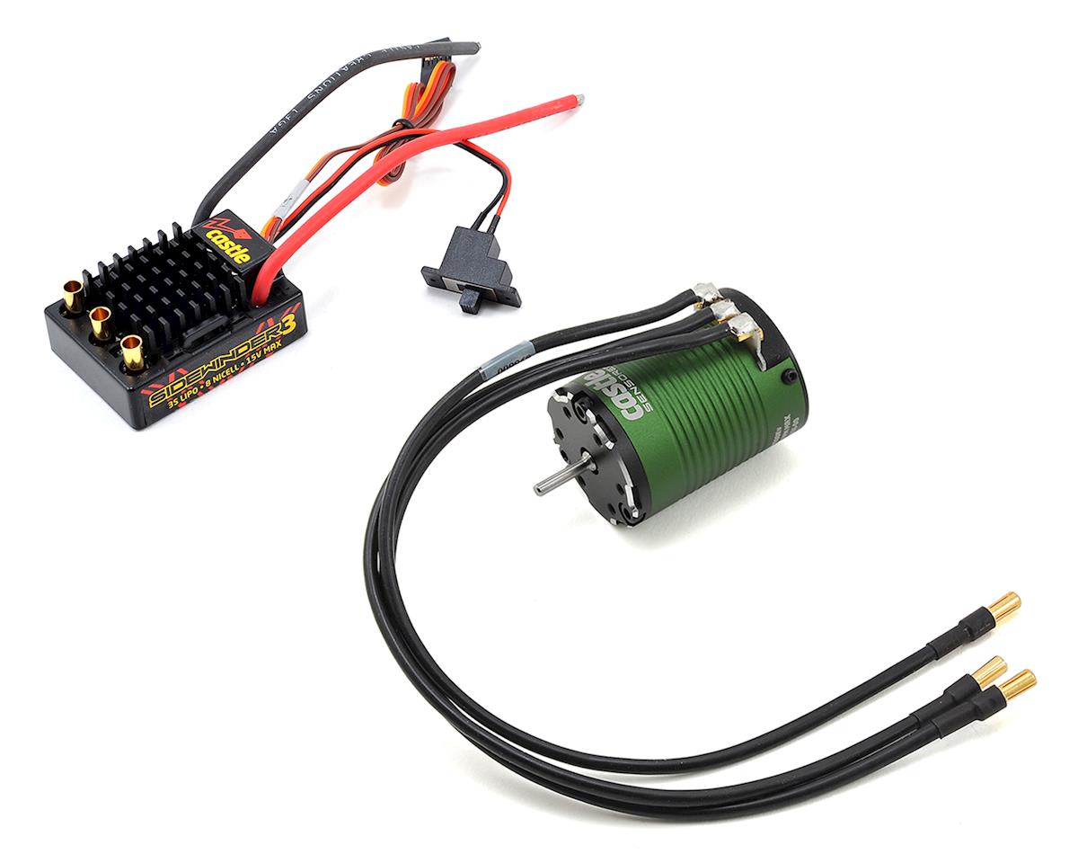 Castle Creations Sidewinder SV3 Waterproof Brushless ESC + Motor Combo for 1/10 Scale