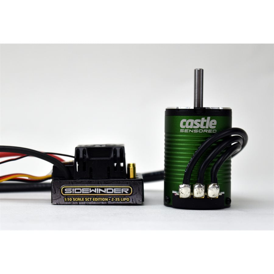 Castle Creations Sidewinder SCT Waterproof Sensored Brushless ESC + Motor Combo for 1/10 SCT