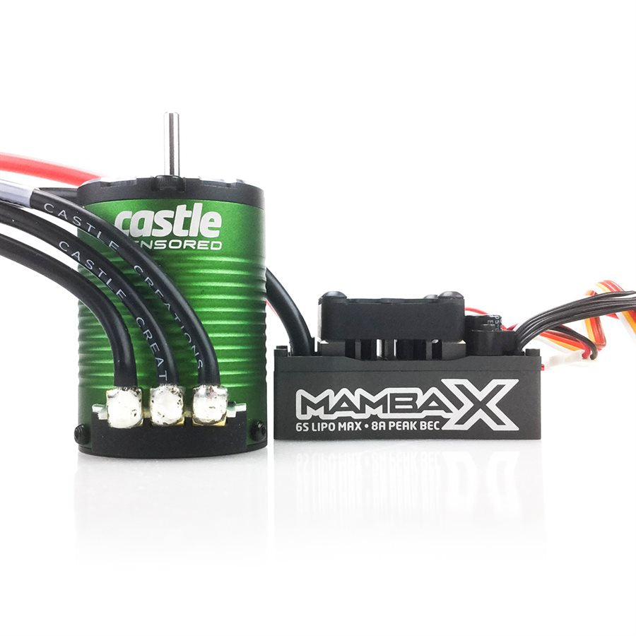 Castle Creations Mamba X 1/10 Brushless Combo 1406 Sensored Motor 5700Kv
