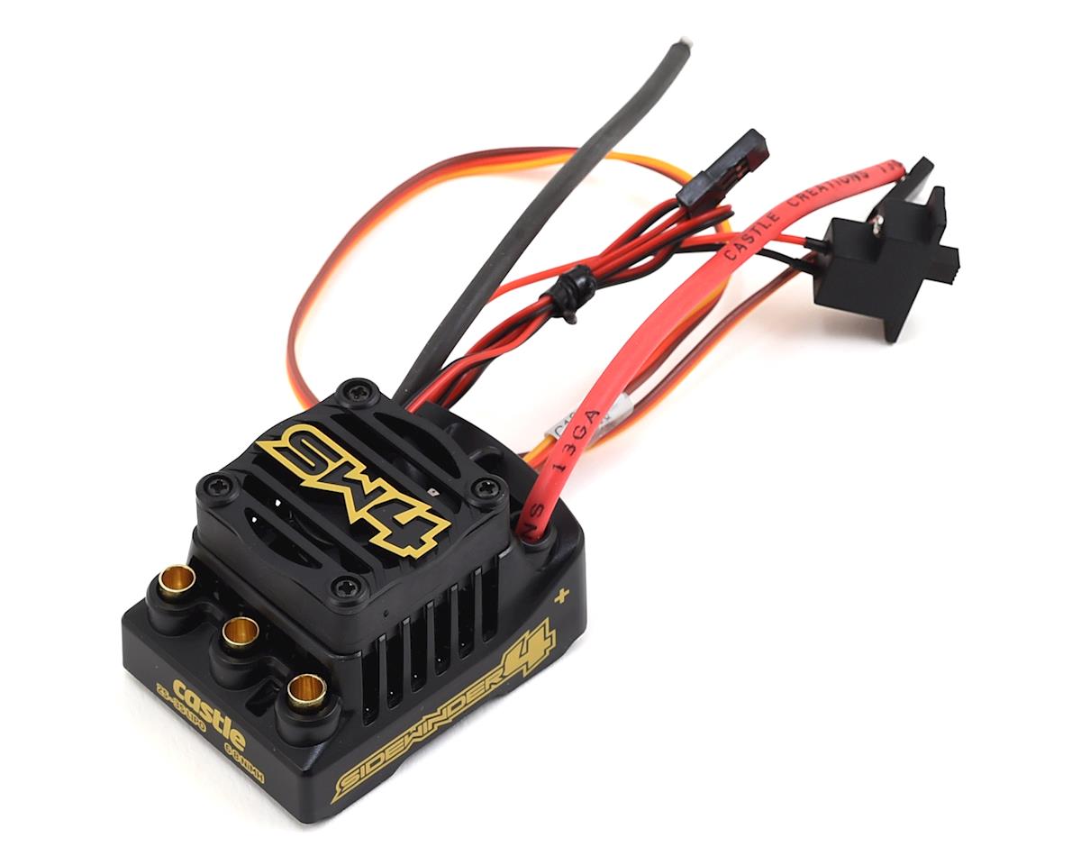 Castle Creations Sidewinder SW4 Waterproof Brushless ESC for 1/10 Scale - 3S LiPo