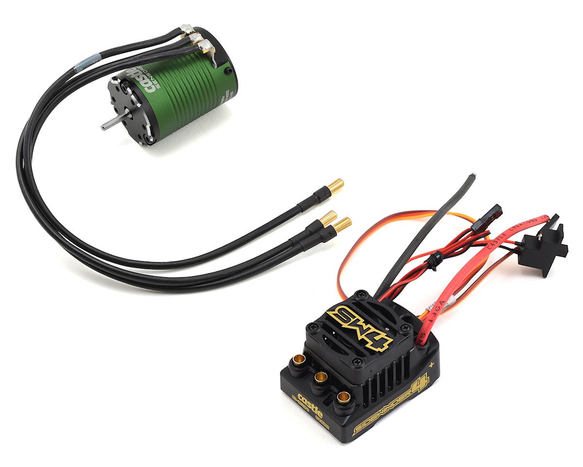 Castle Creations Sidewinder SW4 Waterproof ESC + 1410 Brushless Motor Combo for 1/10 Scale