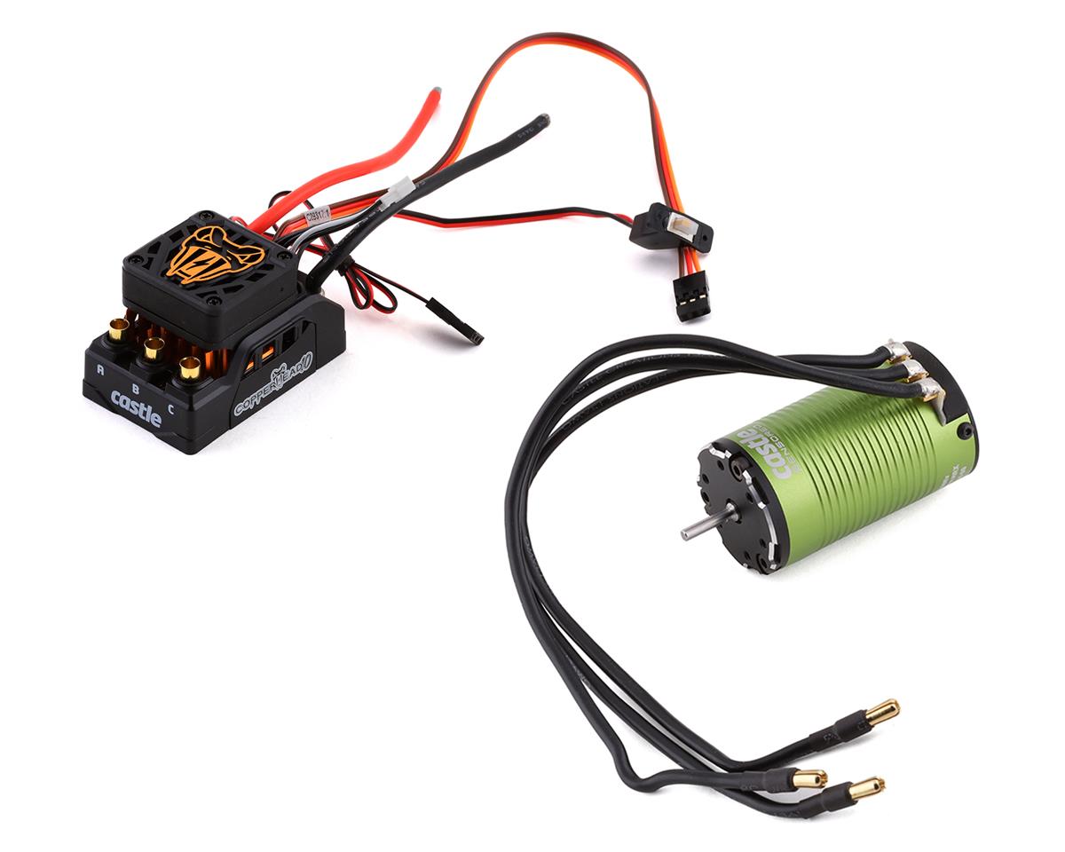 Castle Creations Copperhead 10 ESC + 1412-3200kV Sensored Brushless Motor Combo for 1/10 Scale (5mm Shaft)