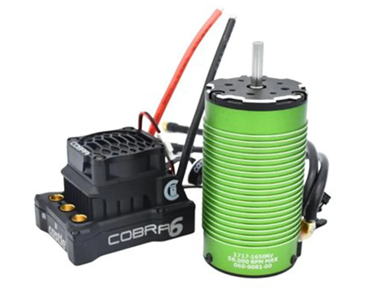 Castle Creations Cobra 6 ESC + 1717 1650kV Sensored Brushless Motor Combo – 1/8 Power System
