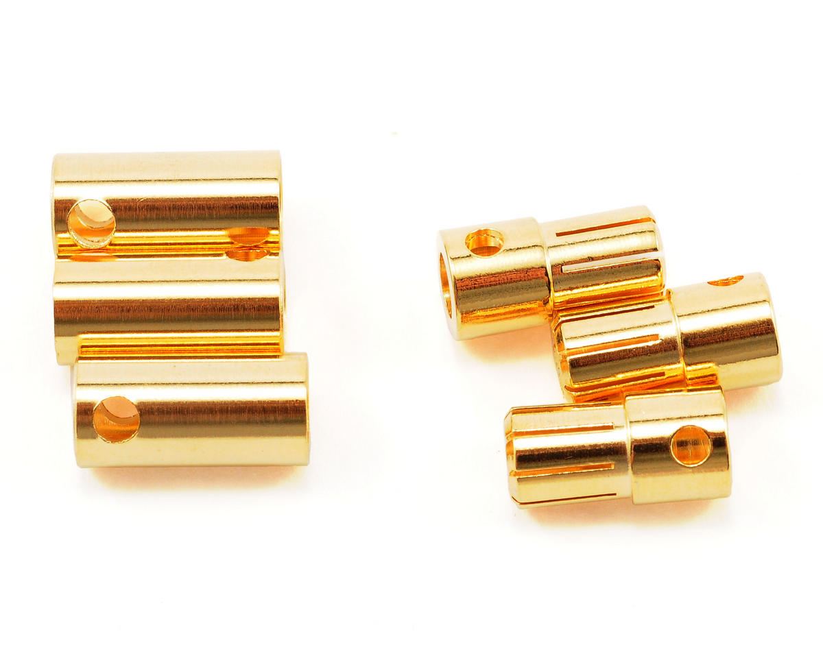 Castle Creations 6.5mm CC Bullet Connector Set - 3 Male / 3 Female High-Current Connectors