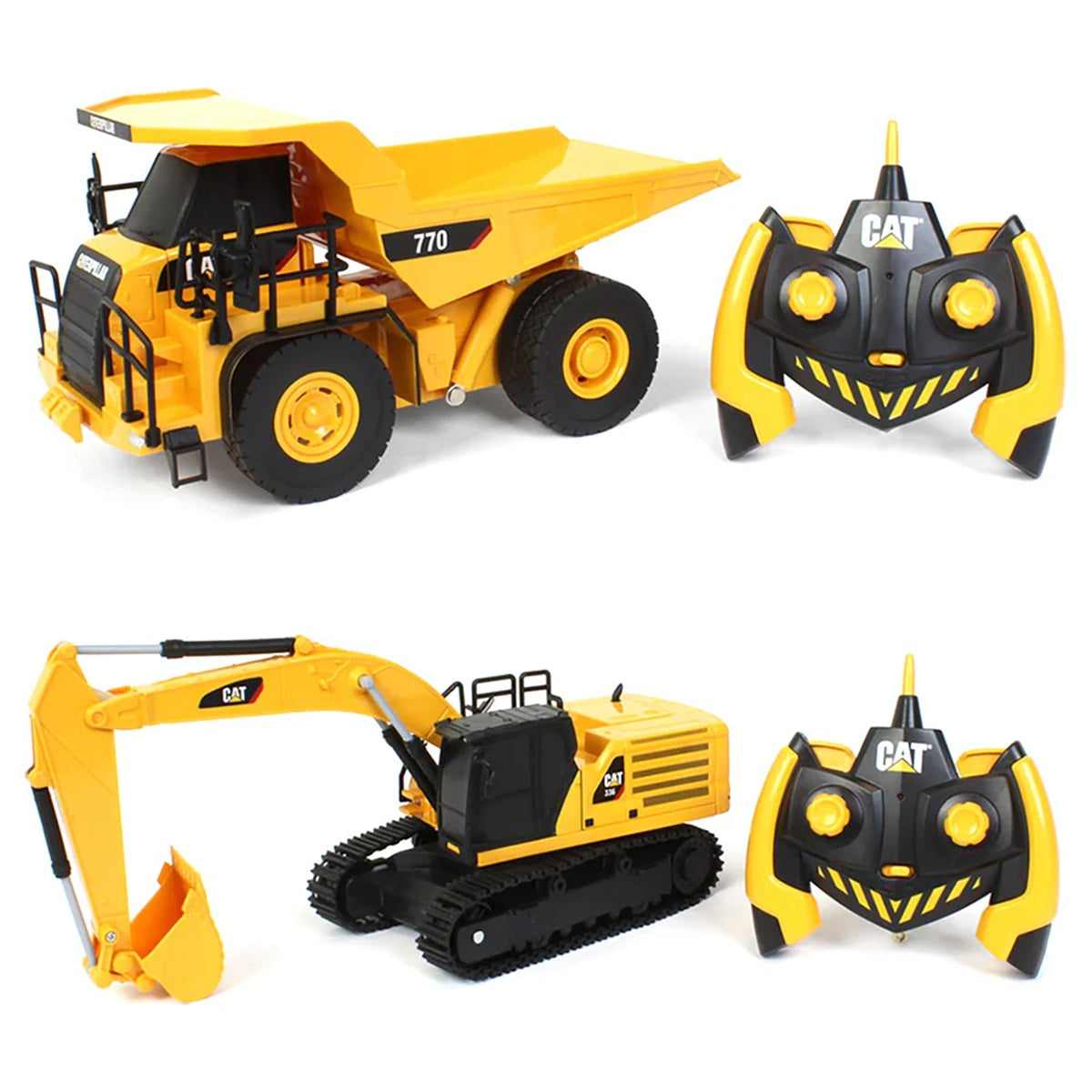 Diecast Masters 1:35 RC Cat 336 Hydraulic Excavator + 770 Mining Truck