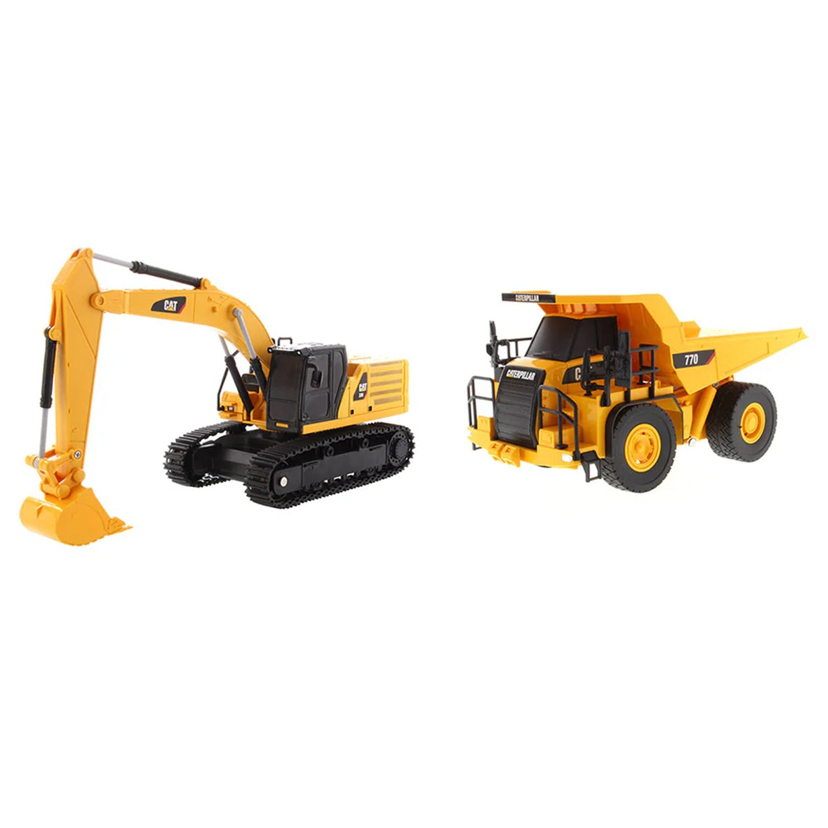 Diecast Masters 1:35 RC Cat 336 Hydraulic Excavator + 770 Mining Truck