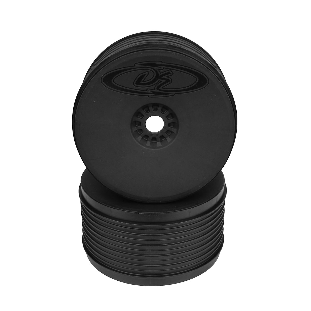 DE Racing Speedline Plus Truggy Wheels - 1/8 Truggy/Black/4pcs