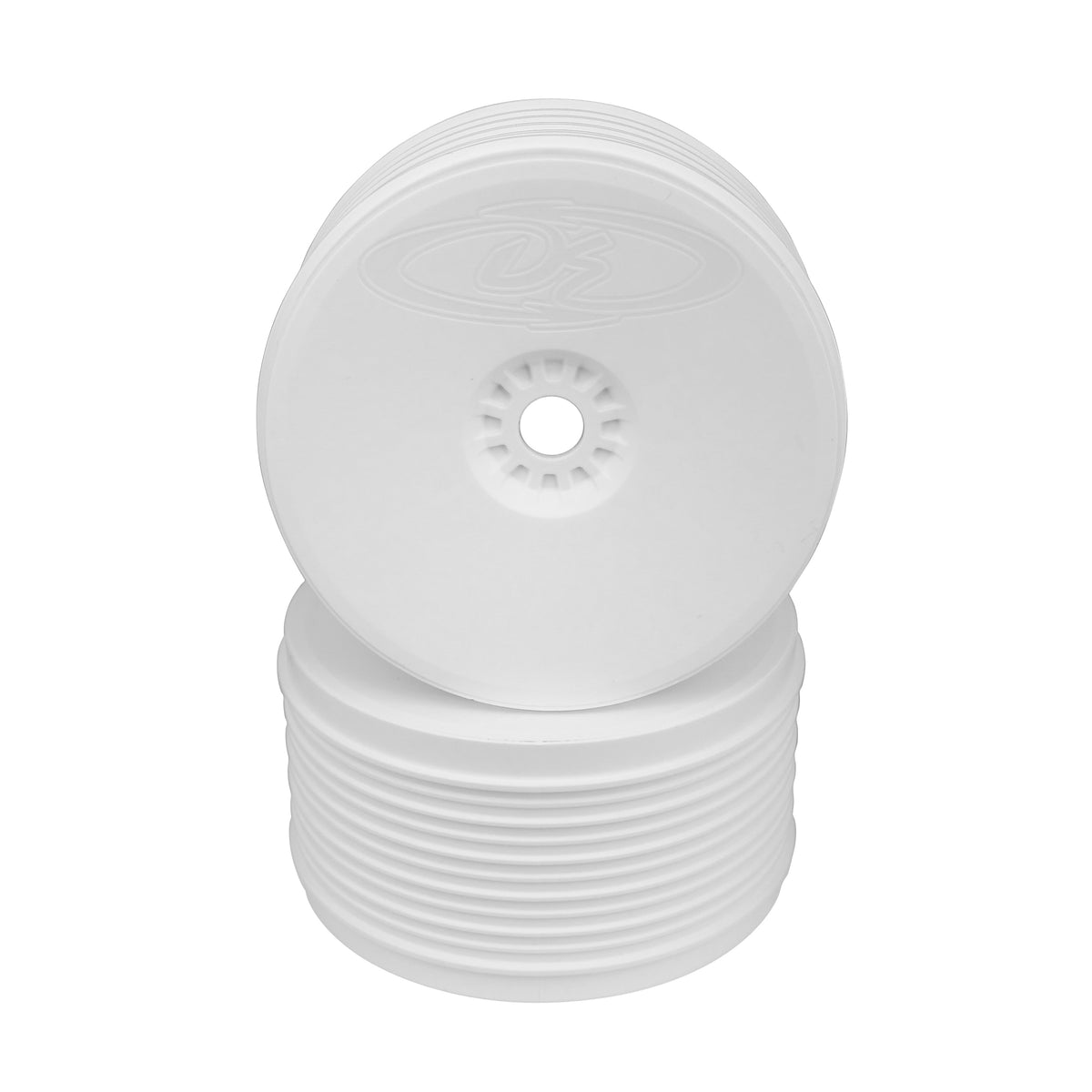 DE Racing Speedline Plus Truggy Wheels - 1/8 Truggy/White/4pcs
