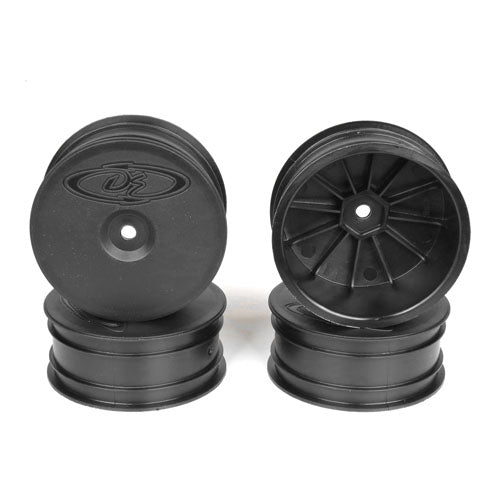 DE Racing Speedline Buggy Wheels, Black For Losi 22 - 4 and Tekno EB410