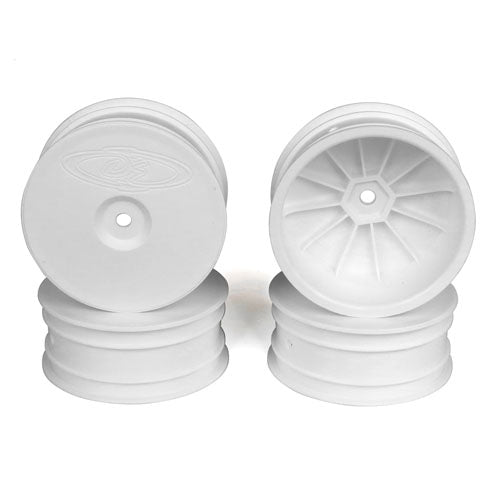 DE Racing Speedline Buggy Wheels, White For Losi 22 - 4 and Tekno EB410
