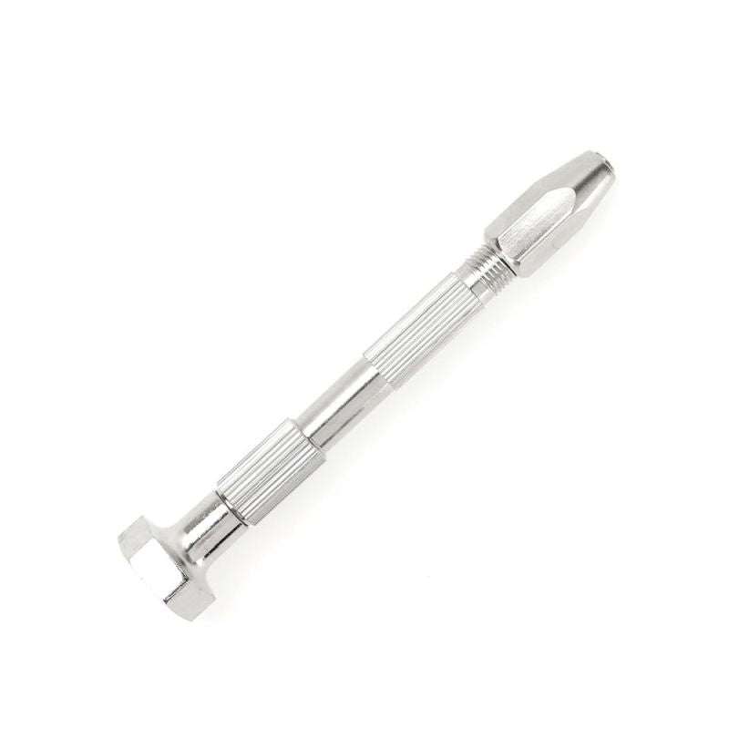 Enkay 407-C Swivel-Head Pin Vise Drill – Nickel-Plated Hand Drill with 2 Double-Ended Collets, 0"–1/8" Capacity