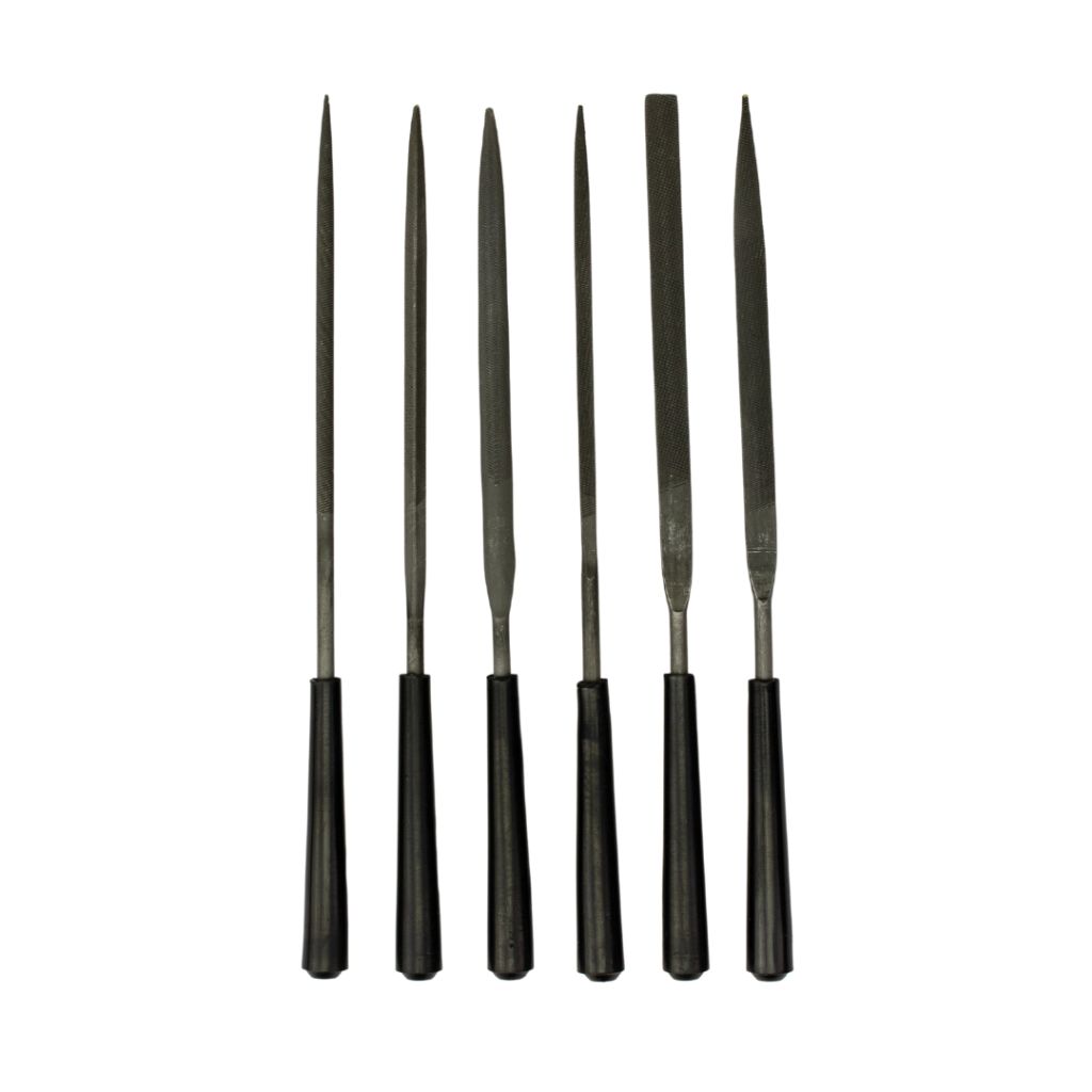Enkay 450-6C 6-Piece Needle File Set – Double-Cut High Carbon Steel for Precision Filing