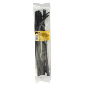 Enkay 7540 Black Heat Shrink Tube Assortment – 12 Pieces, 6 Sizes for RC Wiring & Electronics