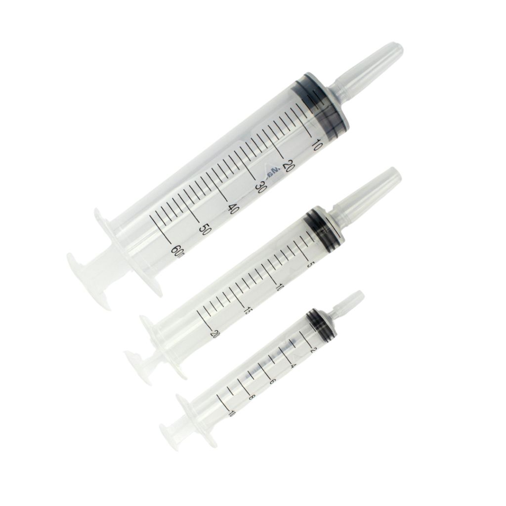 Enkay 8010-2-3C 3-Piece Multi-Purpose Syringe Set – 10mL, 20mL, 60mL for Glue, Grease & Fluids
