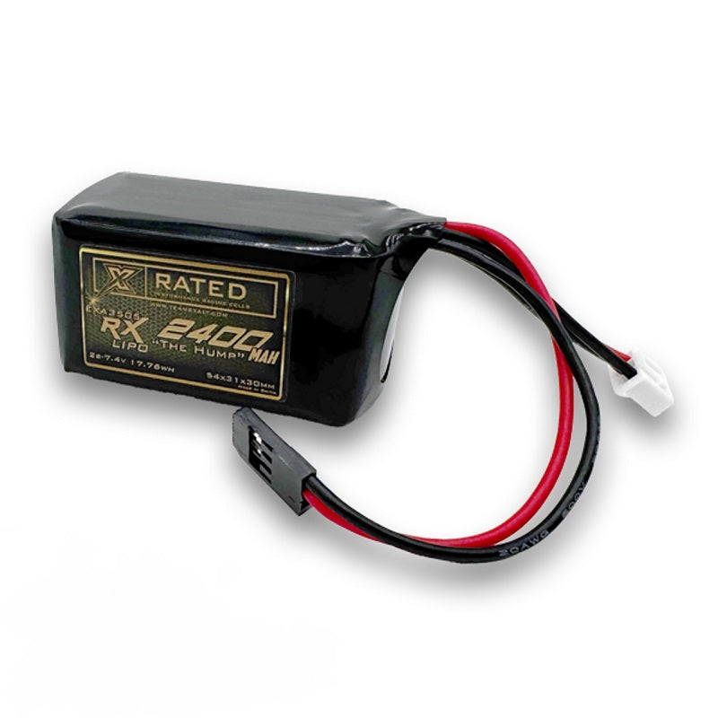 Exalt X-Rated 2S LiPo Hump Receiver Battery (Kyosho/Tekno) 3505