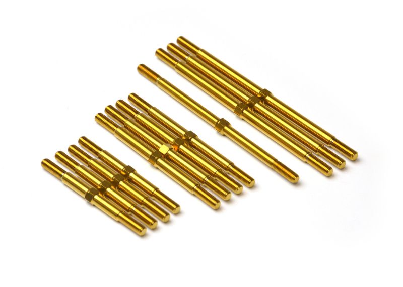 Exotek Racing Vader Sprint Titanium Turnbuckle Set, Gold 2301