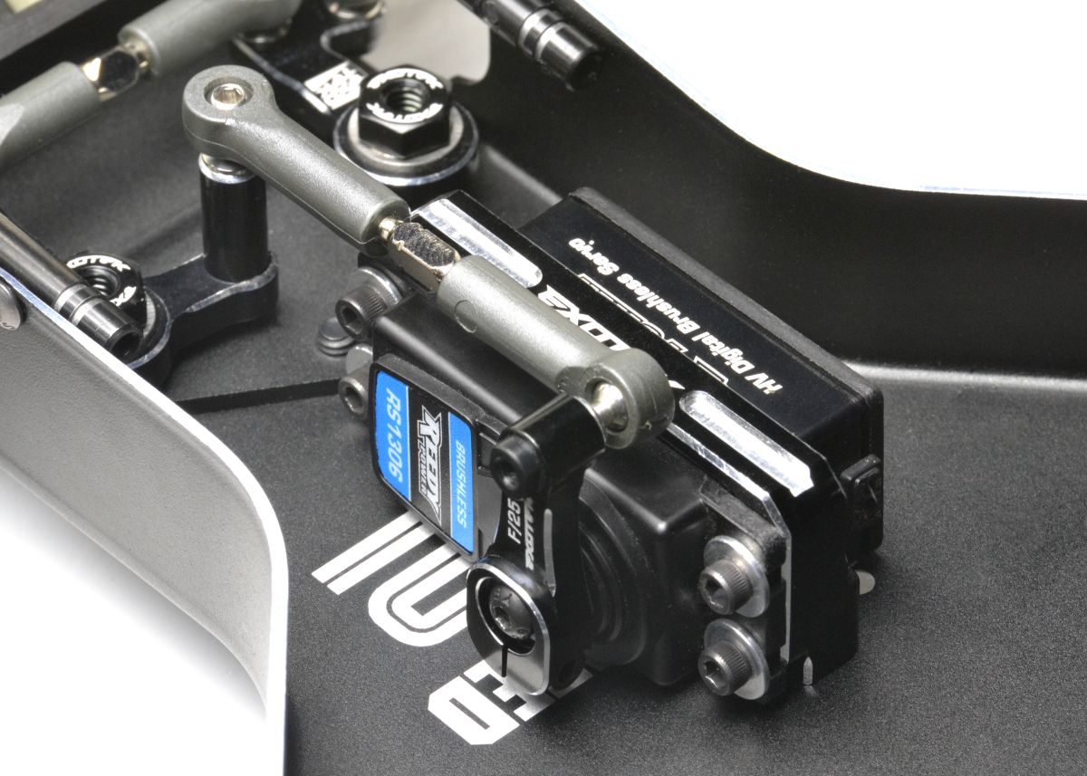 Exotek Racing HD Clamping Servo Horn for Team Associated RC10 – Alloy Steering Horn, 4/40 or M3 Ball Studs