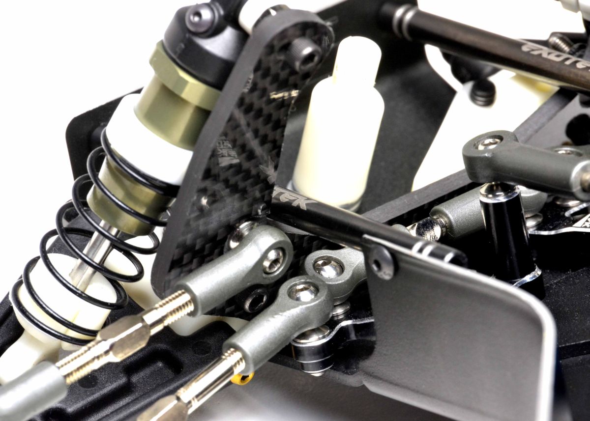 Exotek Racing RC10 Heavy-Duty Carbon Fiber Front Shock Tower for Small Bore Shocks