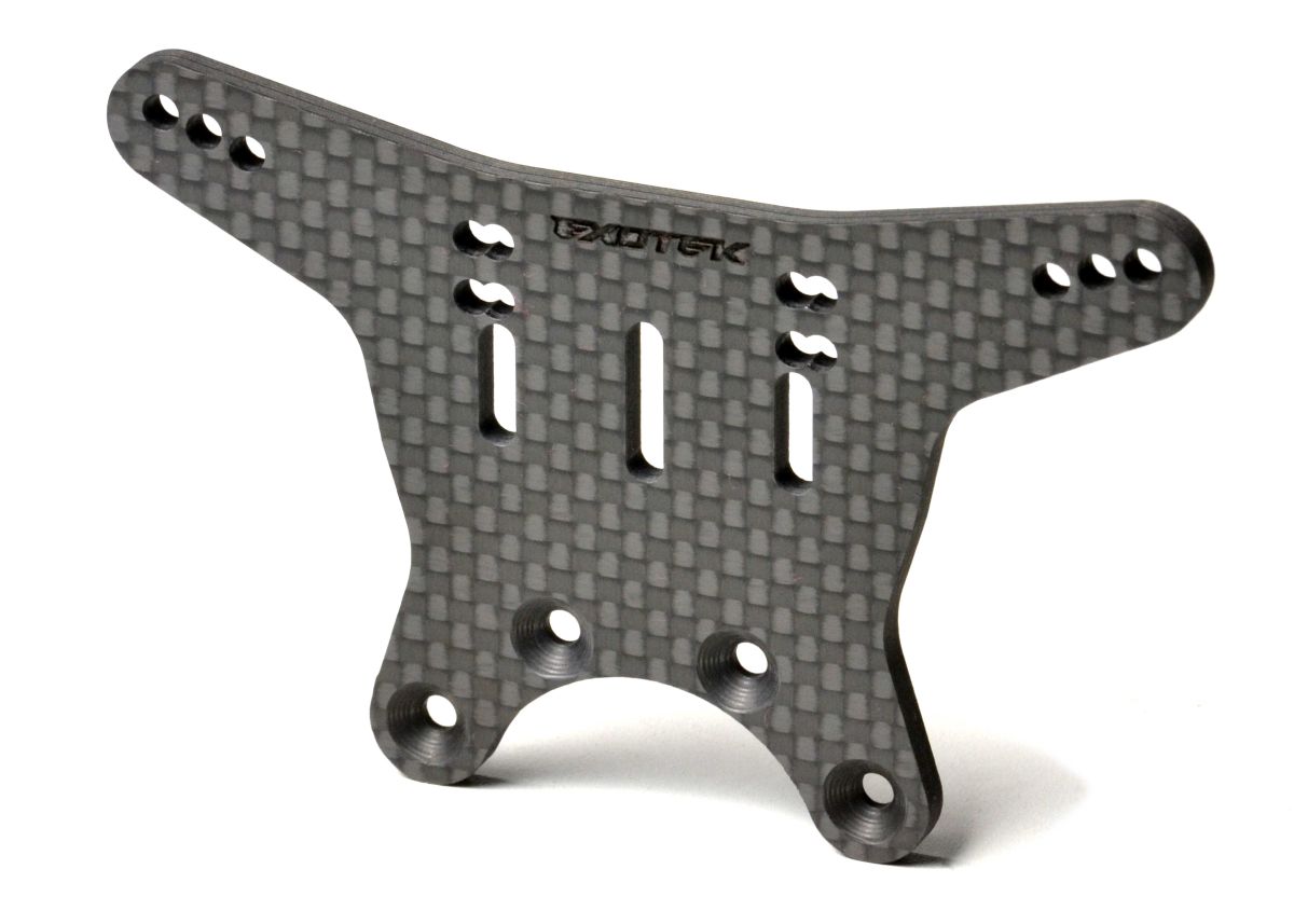 Exotek Racing RC10 Heavy-Duty Carbon Fiber Rear Shock Tower for Small Bore Shocks