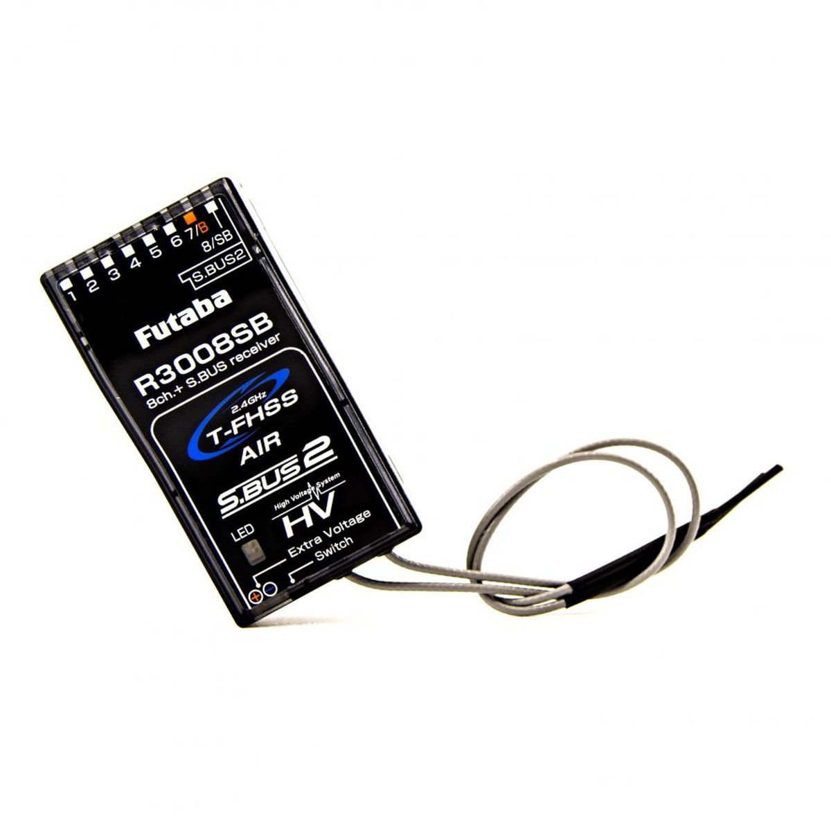Futaba R3008SB T-FHSS 8-Channel High-Voltage Receiver | S.Bus Telemetry 2.4GHz