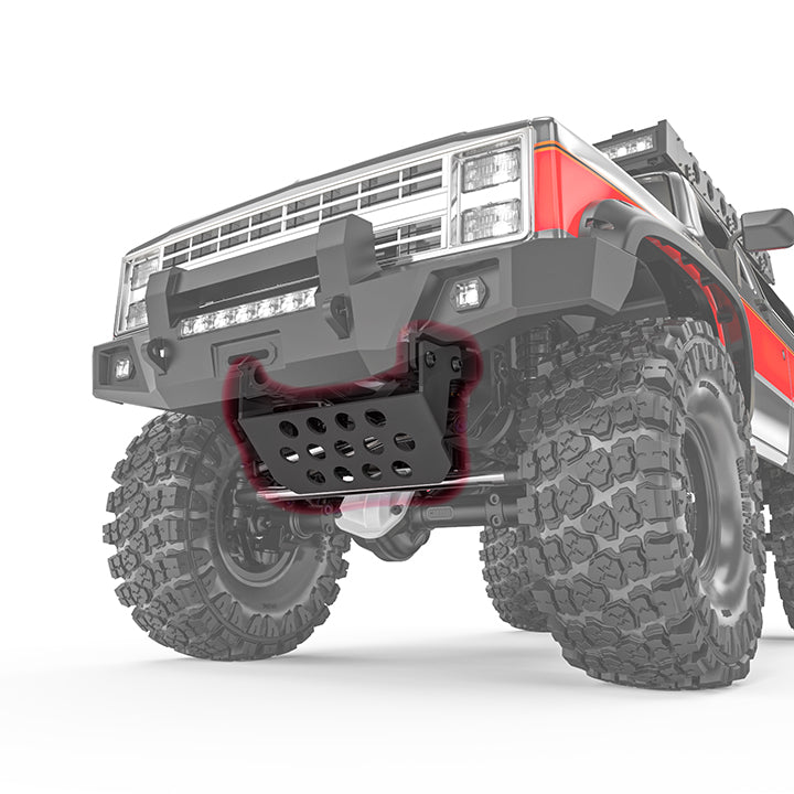 Gmade GS02F Stainless Steel Steering Guard | RC Crawler Skid Plate Upgrade