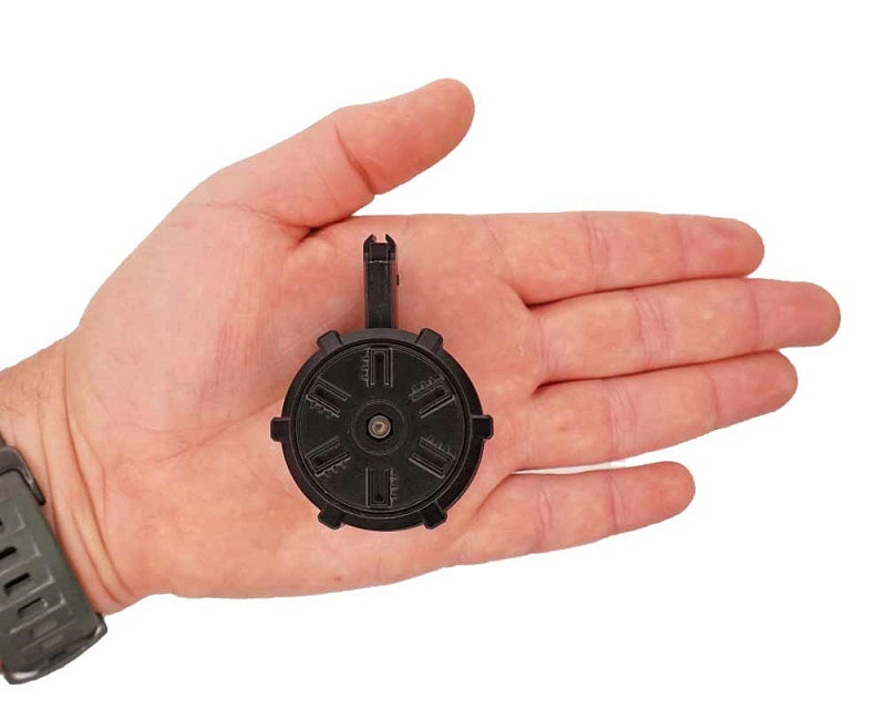 GoatGuns Die Cast Mini 60 Round AR15 Drum Magazine, for AR15 Base Models 60-DRUM