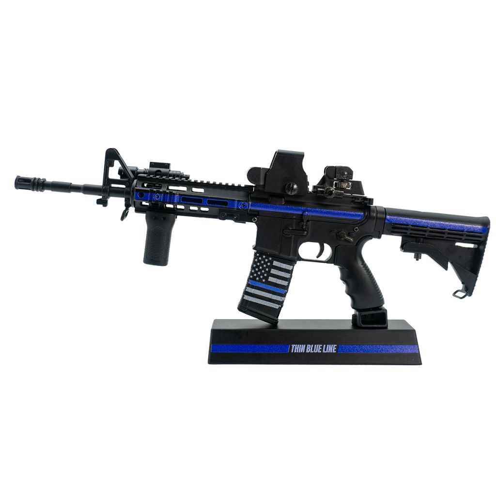 GoatGuns Mini AR-15 in Thin Blue Line SWAT Theme AR-SWAT