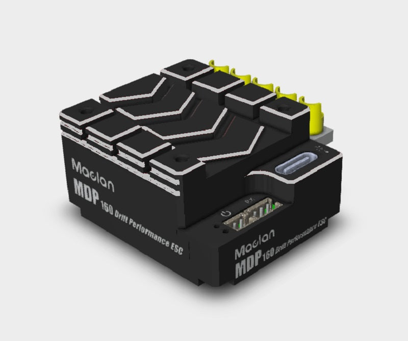Maclan Racing MDP 160 Drift Performance ESC (Black/Silver) MCL2018