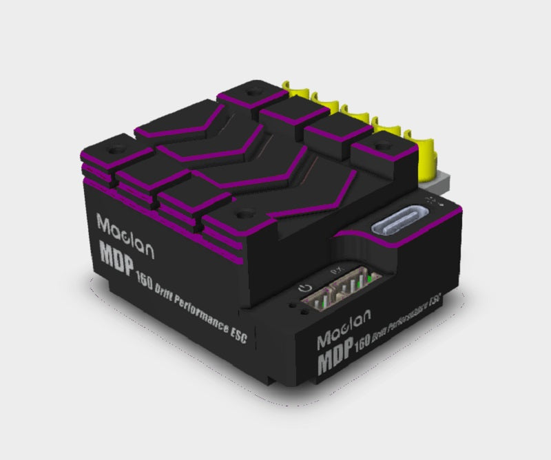 Maclan Racing MDP 160 Drift Performance ESC (Black/Purple) MCL2019