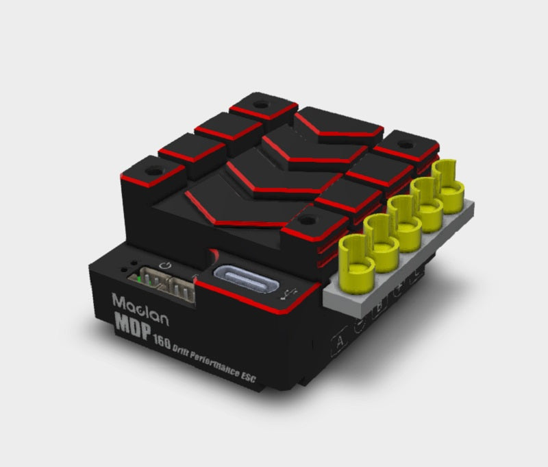 Maclan Racing MDP 160 Drift Performance ESC (Black/Red) MCL2021