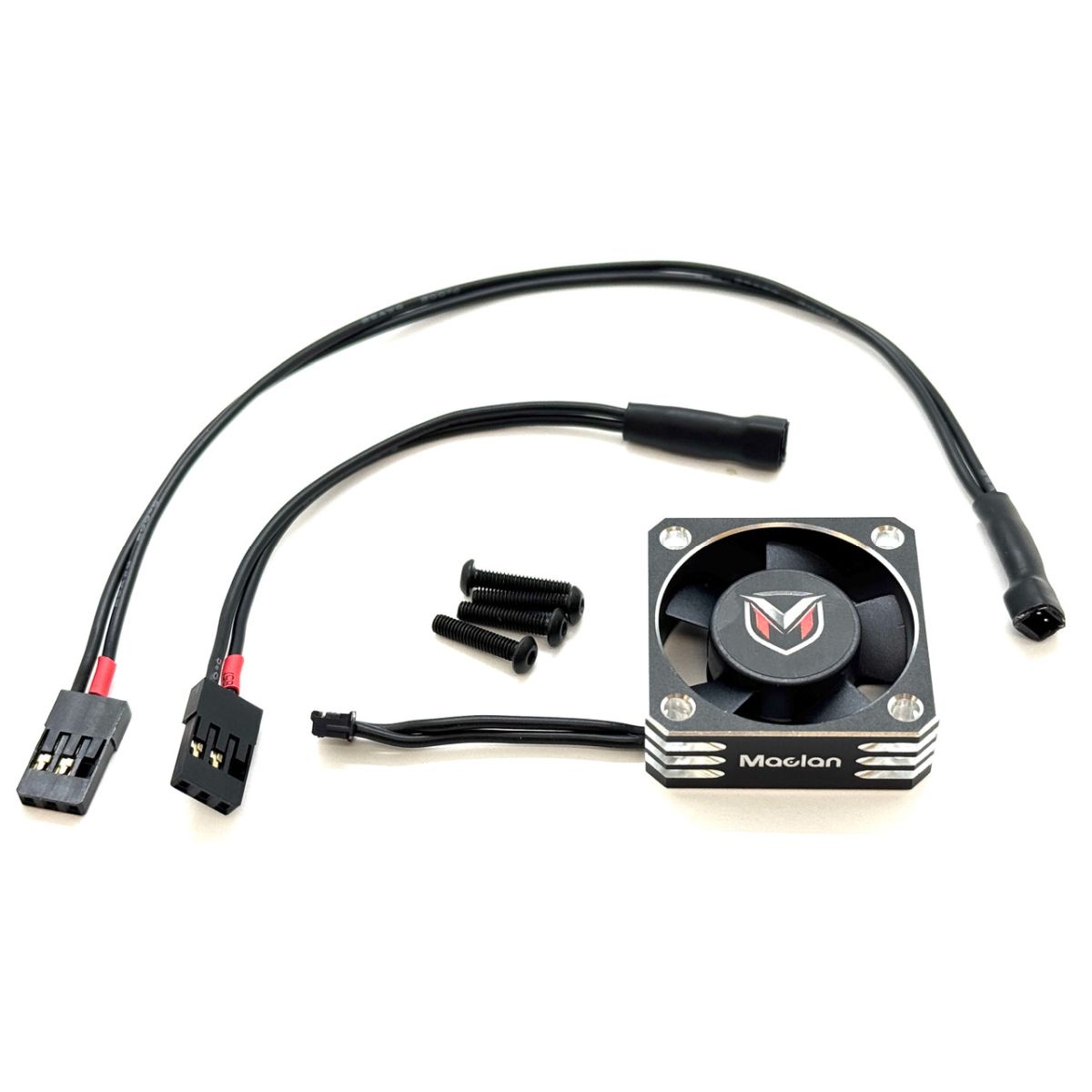 Maclan Racing Hurricane V2 Aluminum Fan, 30mm, Black/Silver (MCL4366)