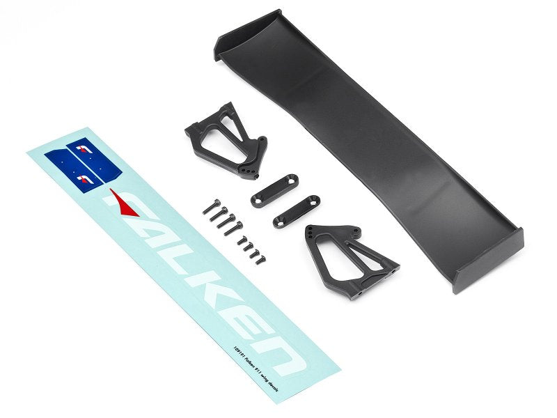 HPI Racing Black GT Wing Set Type F 10th Scale for the Porsche 911