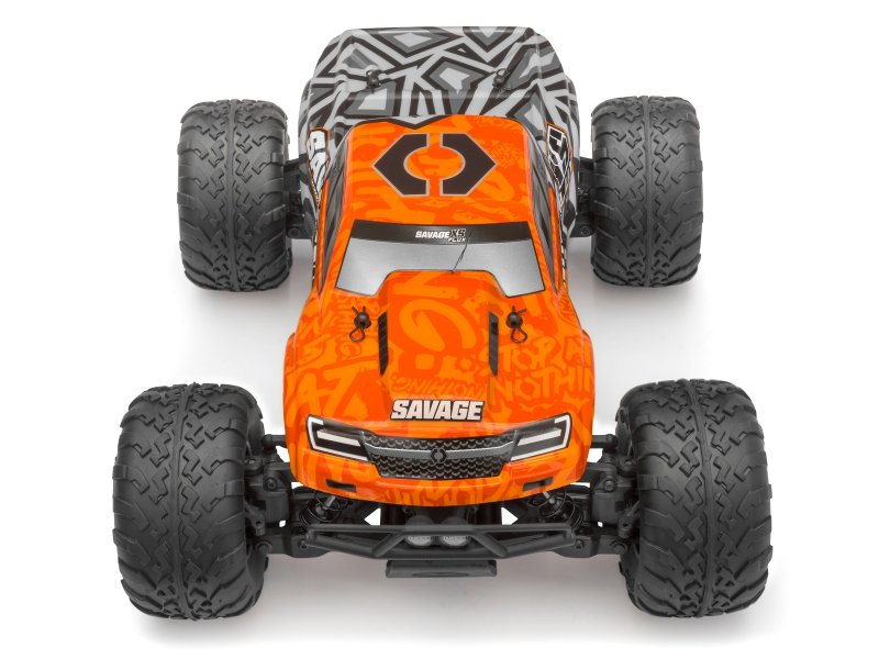 HPI Racing Savage GT-2XS Pre-Painted Truck Body — Orange / Grey