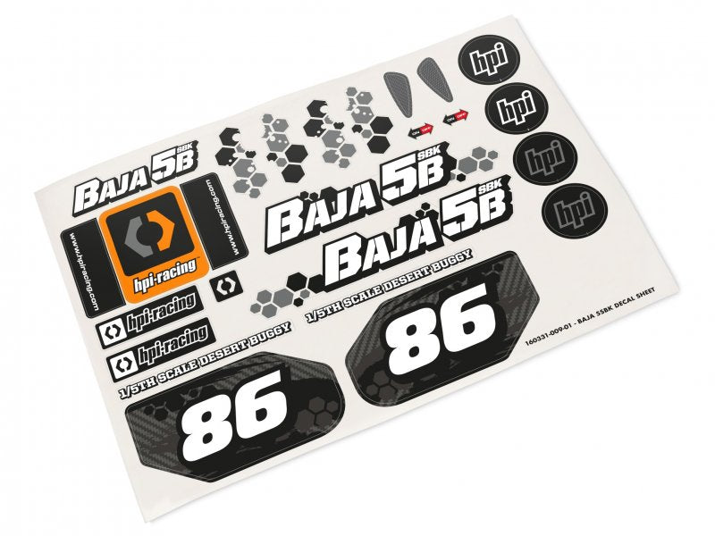 HPI Racing Baja 5B Gas Buggy Clear Body Set